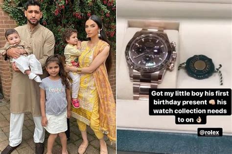 amir khan son rolex|Amir Khan splurges thousands on son's first birthday with £30k .